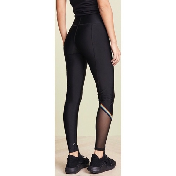 Terez Pants - Zara Terez Rainbow Trim Mesh Leggings